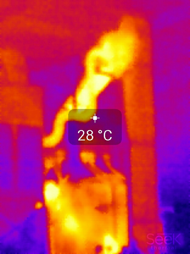 Wärmebildanalyse einer Strahlanlage